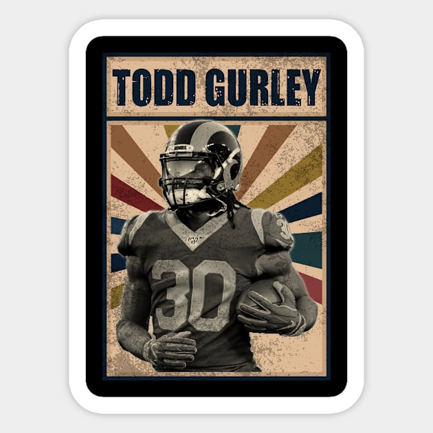 Los Angeles Rams Todd Gurley Sticker by RobinaultCoils